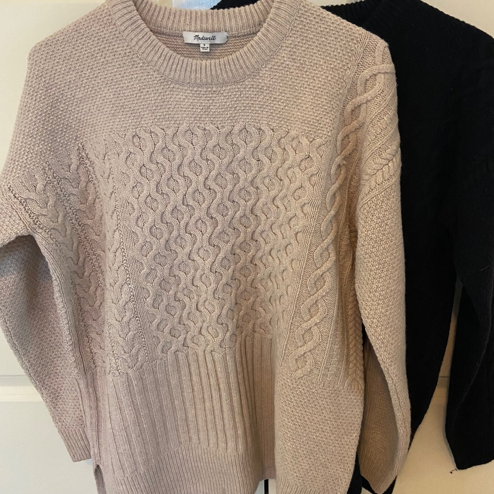 New Madewell oversized Wool SweatersBundle of 2